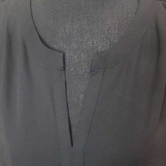 Pleione Short Sleeve V-Neck Layered Sleeve Blouse - Picture 4 of 9